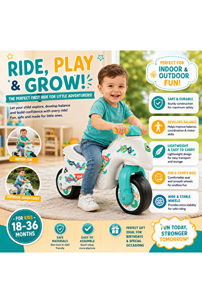 Muhcu Home Fun First Bike Motor Experience for Kids, Enhances Balance and Mot...