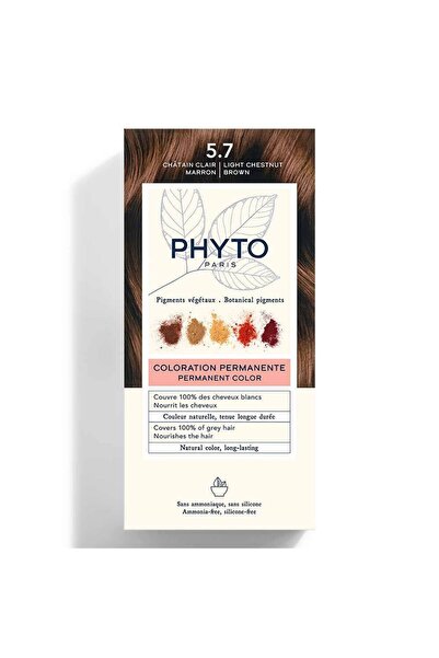 Phyto Κιτ Βαφής Μαλλιών Χρώμα 5.7 Ανοιχτό Καφέ