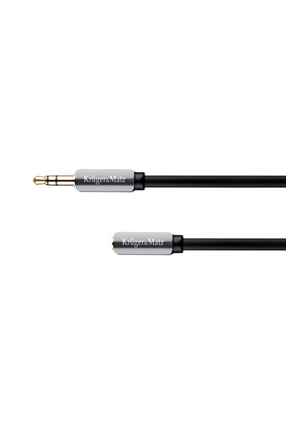 Kruger&Matz Cablu Jack 3.5mm - Jack 3.5mm 1m argintiu (KM0315)