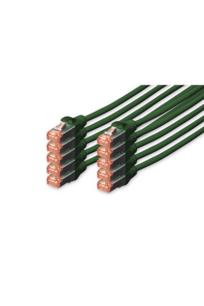 Digitus CAT 6 S/FTP Patchkabel, 10 St√ºck, 5m, gr√ºn