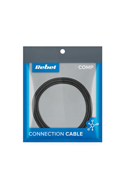 LP Cablu USB Rebel Comp USB-A - microUSB 2 m Negru (RB-6000-200-B)