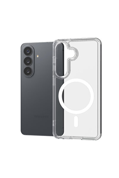 Crong Husă Hibridă Magnetică Transparentă - MagSafe Samsung Galaxy S26 (trans...