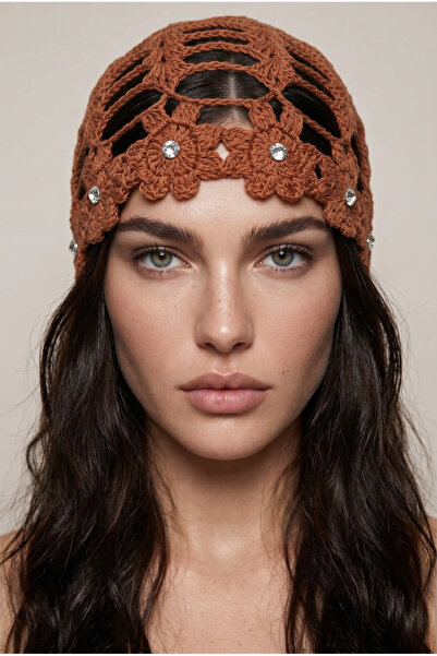 Alice İsstanbul Tile Stone Flower Summer Beret&Hat