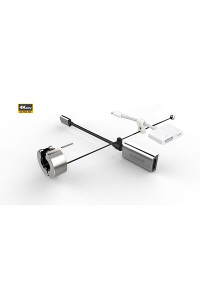 VivoLink Inel adaptor profesional HDMI la USB-C + Lightning