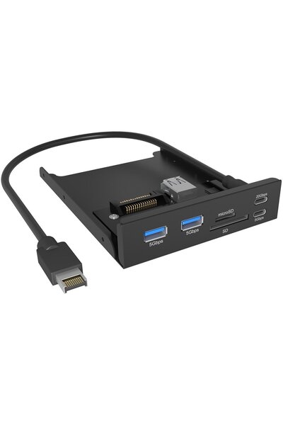 ICY BOX IB-HUB1419-i3 Front panel 3.5inch with USB Hub and cardreader