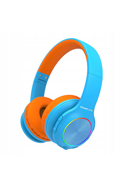 PowerLocus Căști Bluetooth PLED pentru copii Albastru/Ora