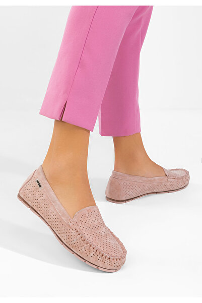B T Shoes Women's Leather loafers Sareia pink