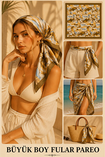 Jack Ferrero Eșarfă nouă de lux % Pareo 90 x 90 cm Dimensiune mare