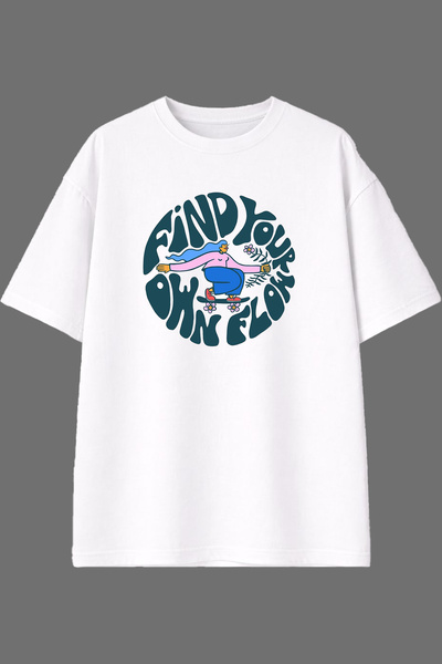 VSRN Find Your Design Pre-Printed White Oversize T-Shirt