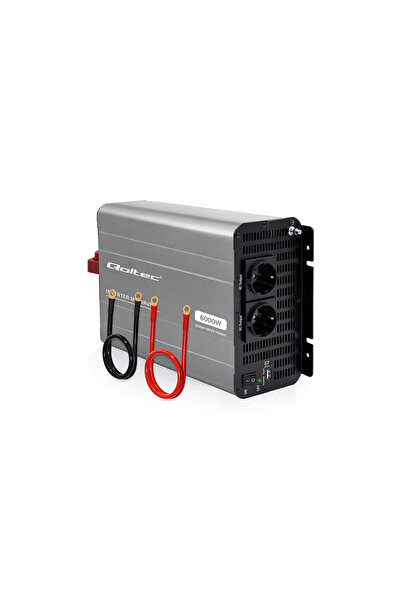 Qoltec Convertor de tensiune MS Wave |   12V la 230V |   3000/6000W |   USB |...