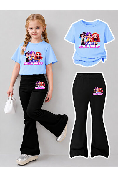 YUNAYT Girl's Spanish Style Leggings and T-Shirt Set