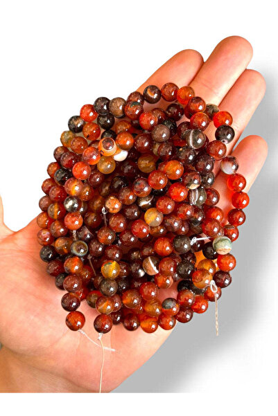 Bozhi Bead Set Agate Natural Stone 8mm - Natural Stone Beads Agate