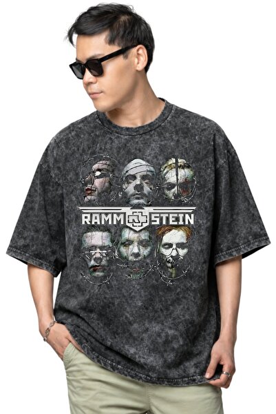 SEVBANO Rammstein rok metal muzički bend, unisex majica sa štampanim motivom,...