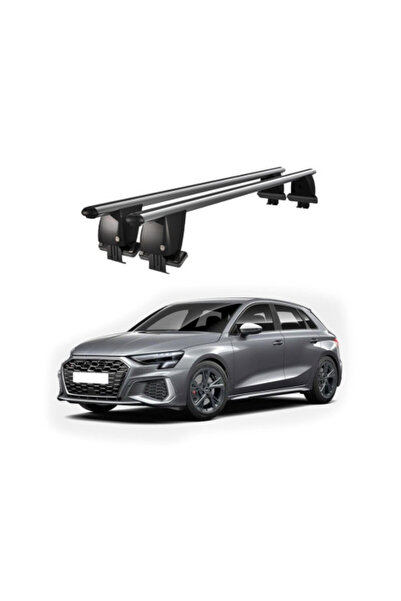 OEM Aluminum car trunk crossbars compatible with smooth roof Audi A3 8Y Sport...