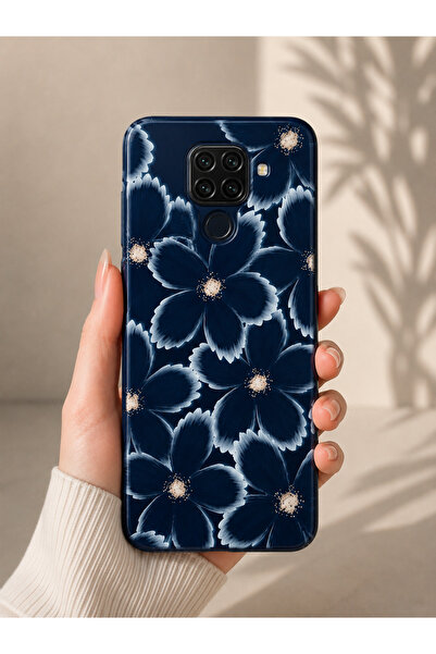 OVADA Redmi Note 9 Uyumlu Çiçek Desenli Telefon Kılıfı