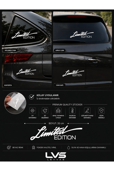 levvas Limited Edition Vehicle Sticker – 20 cm Auto Sticker Compatible with L...