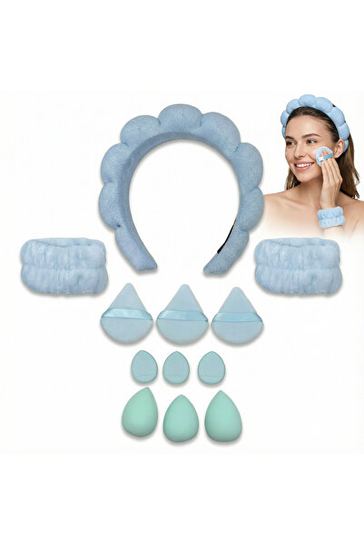 Mooniva Set de machiaj 12 piese – Bentita Skincare, Manșete, Bureți de machia...