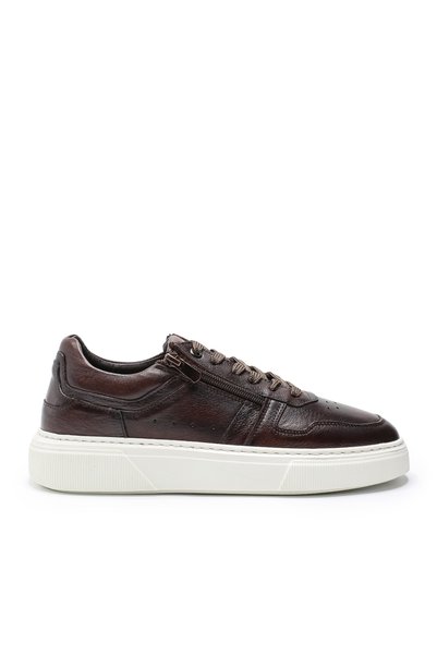 Ferrier Pisa Brown Genuine Leather Men's Casual Shoes with Eva Sole and Cowhide Lining