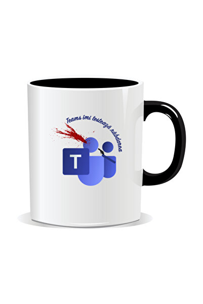 Mug Mania Cana personalizata cu mesaje pentru corporatisti, Teams imi testeaz...