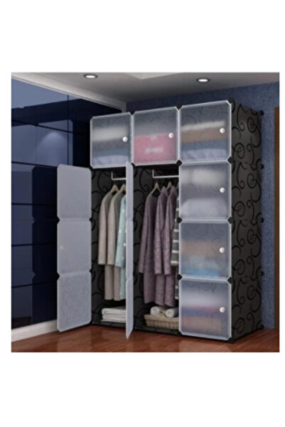 luxino 12 Cube Storage Organizer Cabinet Closet Storage Shelves Plastic Stora...