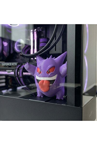Gengar Figür Dekoratif 3D Baskı Obje