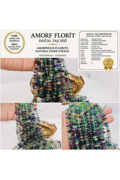 best bioenerji taş terapi Amorphous Cut Certified Fluorite Natural Stone Stri...