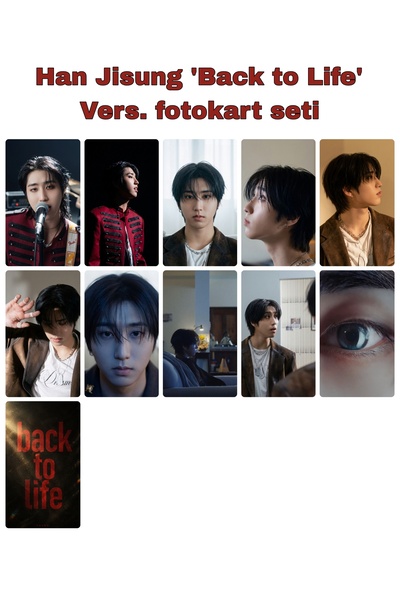Sntay Stray kids Fotokart seti ' Han Jisung back to life fotokart seti '