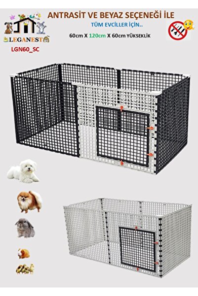 Leganest 60cm X 120cm X Yükseklik 60cm Katlanabilir Köpek, Kedi, Tavşan, Civc...