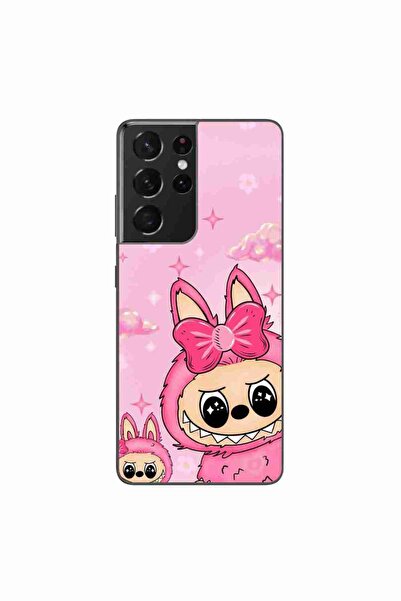 OEM Husa compatibila cu Samsung Galaxy S21 Ultra Silicon Gel Tpu Model Labubu...