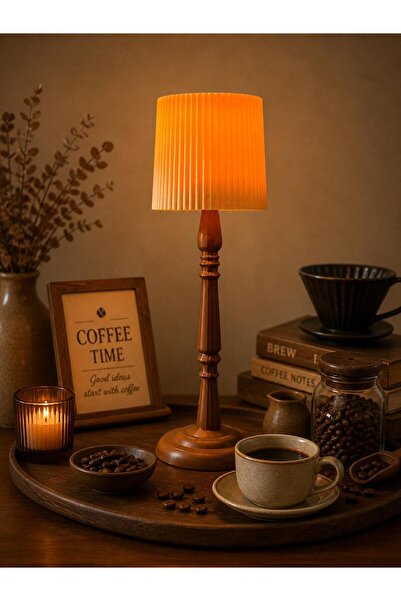 Eynes Aydınlatma Plastic Decorative Table Top Rustic Modern Lamp Shade Led wi...