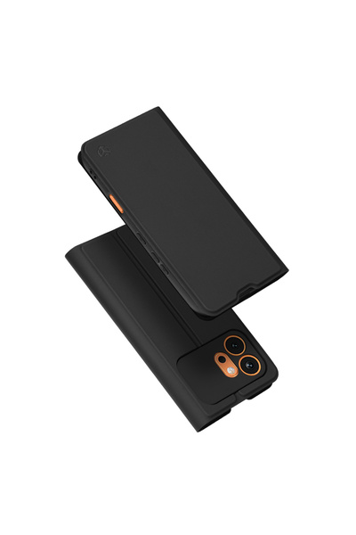 Techsuit Husa pentru Honor 600, Magskin Book, protectie antisoc, negru