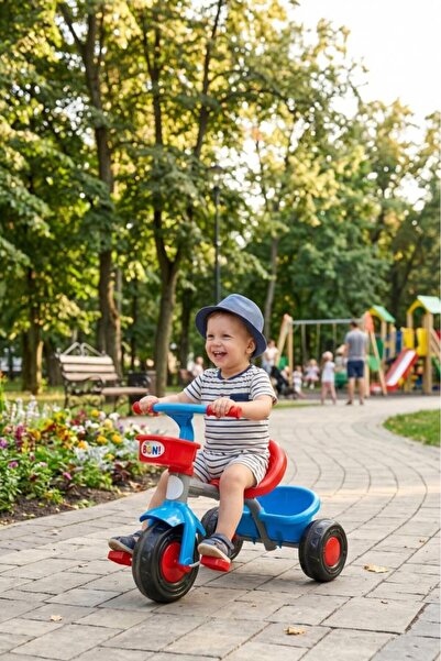 Tıfıl Toys Boni Bike 3 Tekerli Metal Gövdeli 50kg Taşıma Kapasiteli Ön ve Ark...
