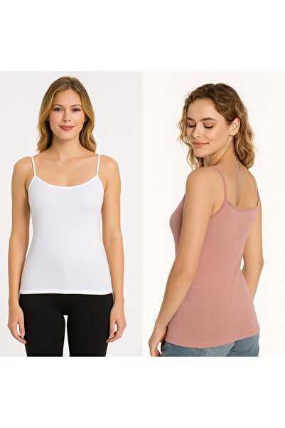 MİSSEMMA Women's Rope Strap Tank Top 2 Pieces