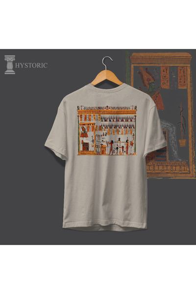 Hystoric Wear Egyptian Mythology Back Printed Oversize T-Shirt
