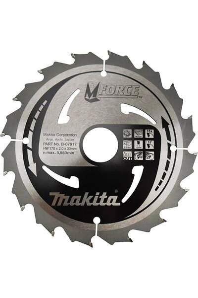 Makita Circular steel blade, M-Force TCT, 170 x 30 mm, 16 teeth