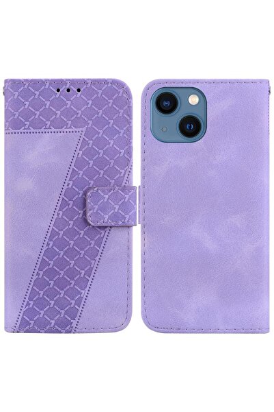 sscase Seven Wallet Purple (Apple iPhone 15 Plus)