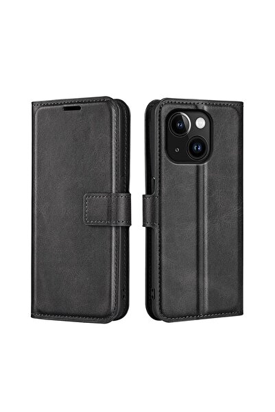 sscase Square Closure Θήκη Πορτοφόλι Black (Apple iPhone 15)