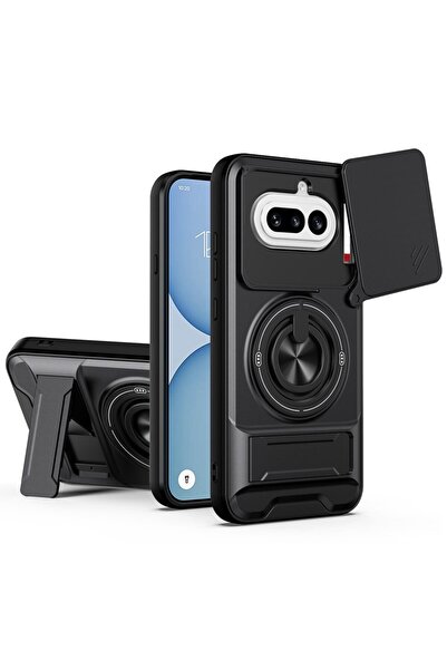 sscase Sliding Camshield Σκληρή Θήκη με Δαχτυλίδι και Stand Black (Nothing Ph...