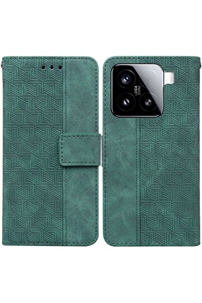 sscase Geometry Θήκη Πορτοφόλι Green (Xiaomi 15 5G)