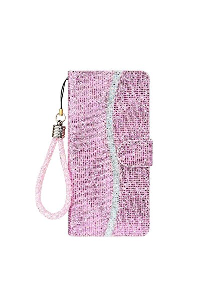sscase Glitter Powder Filp Leather θήκη Πορτοφόλι Pink (Xiaomi Redmi 10C)