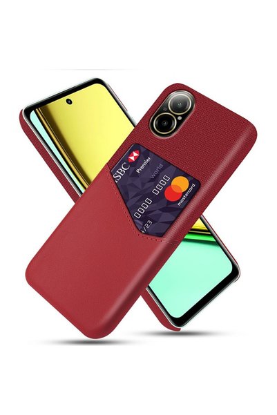 sscase Card Slot Σκληρή Θήκη Red (Realme C67 4G)