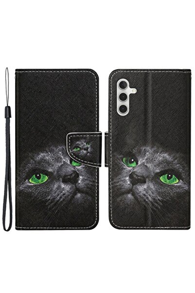 sscase Colored Drawing Θήκη Πορτοφόλι Cat (Samsung Galaxy A25 5G)