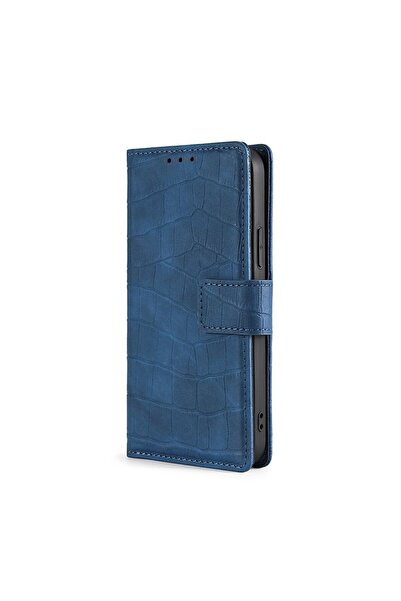 sscase Skin Feel Crocodile Texture Magnetic θήκη Πορτοφόλι Blue (Vivo X60 Pro...