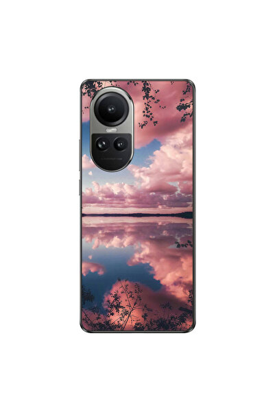 OEM Husa compatibila cu Oppo Reno10 5G Silicon Gel Tpu Model Pink Clouds