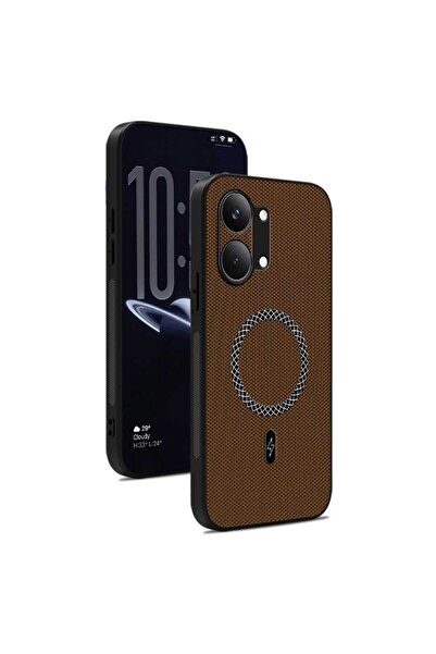 sscase Triangle Texture Magsafe Σκληρή Θήκη Brown / Gold (Xiaomi Poco X8 Pro ...