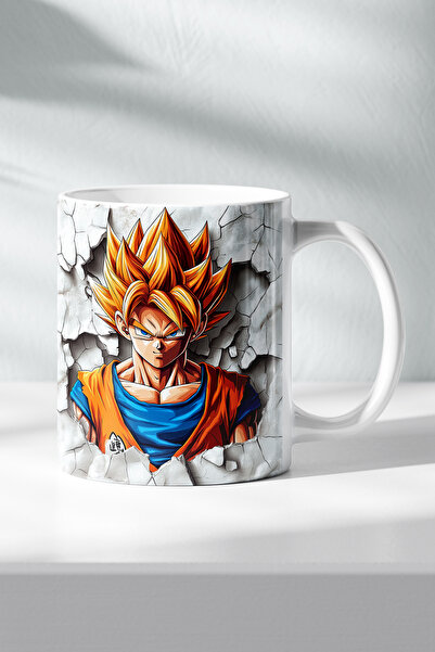 DekorHane Dragon Ball Anime Figured Porcelain, Son Goku Vegeta Themed, Gift T...