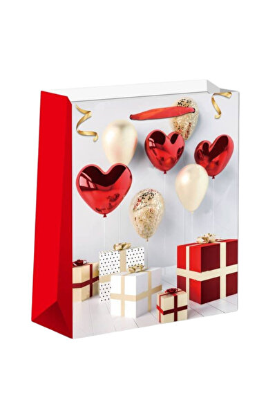 Mardil Set de 6 pungi cadou decorative din hârtie, XL 40x55x15 cm, Ambalaj re...