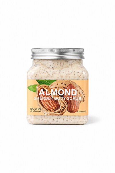 Purivo Almond Sherbet Body Scrub Badem Özlü Vücut Peelingi 500 ml – Nemlendir...