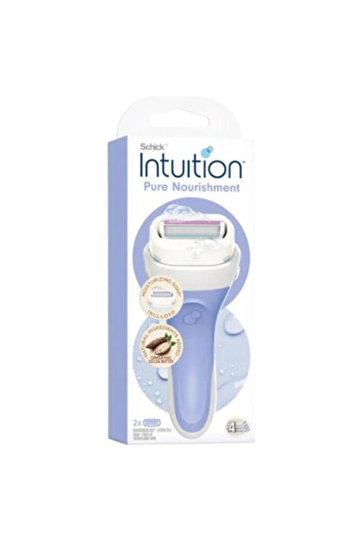 INTUITION Schick شفرات حلاقة إنتويشن بيور نوريشمنت للنساء مع زبدة الكاكاو الع...