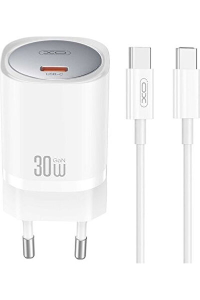 Xo Φορτιστής GaN με Θύρα USB-C και Καλώδιο USB-C σε USB-C, 30W Power Delivery...